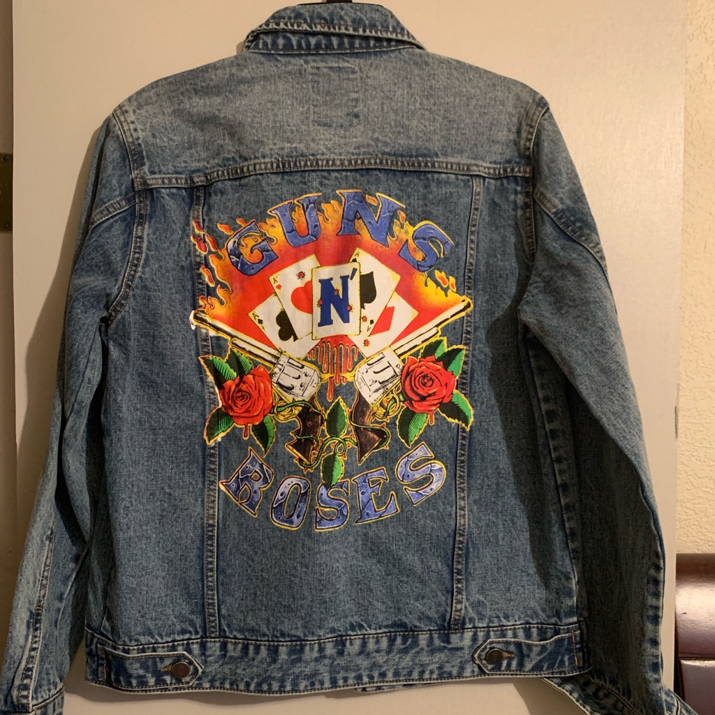 Guns N’ Roses Officially Licensed Denim Jean Jacket Size Small Tour Womens
